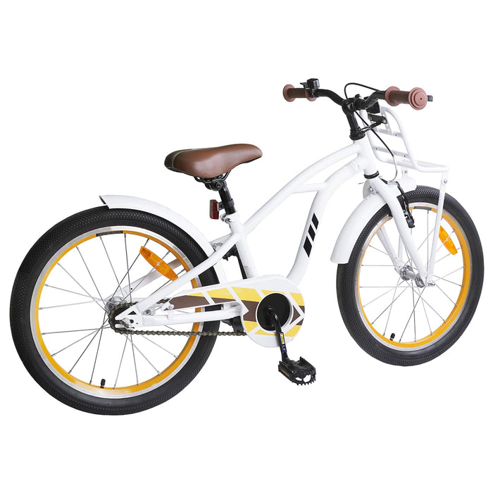 Bicicletă pentru Copii 18 Inci pentru 5-7 ani Alb - WALTI WALTI