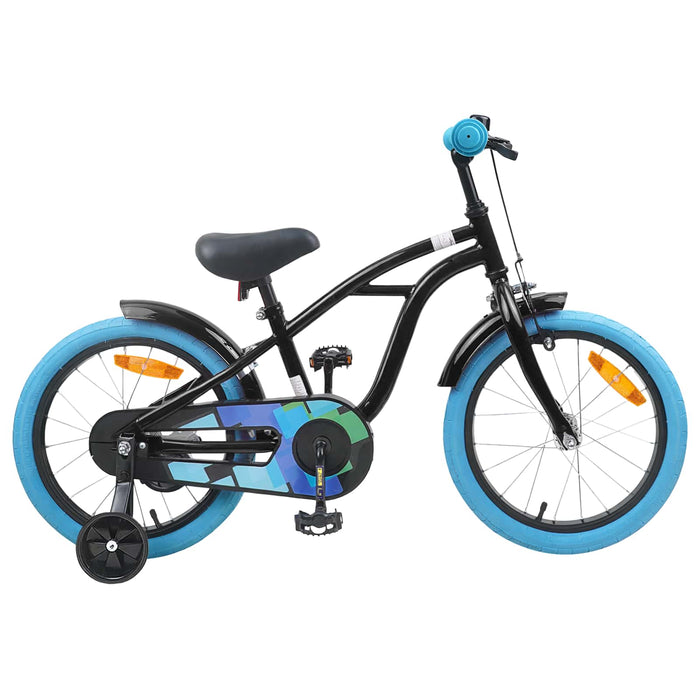 Bicicletă pentru Copii 16 Inci pentru 4-6 ani Negru WALTI