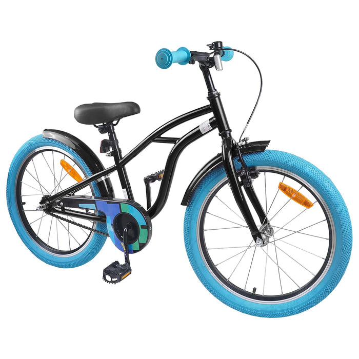 Bicicletă pentru Copii 20 Inci pentru 6-11 ani Negru - WALTI WALTI