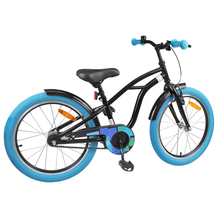 Bicicletă pentru Copii 22 Inci pentru 7-12 ani Negru - WALTI WALTI