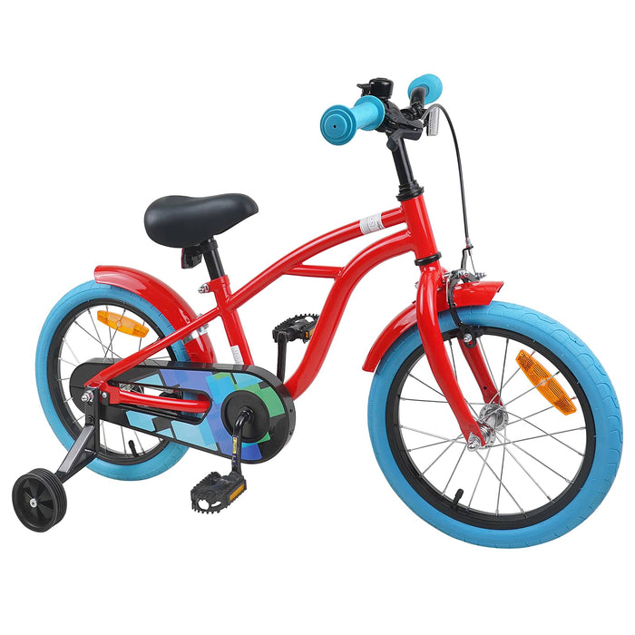 Bicicletă pentru Copii 16 Inci pentru 4-6 ani Roșu WALTI