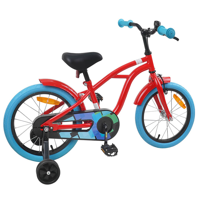 Bicicletă pentru Copii 16 Inci pentru 4-6 ani Roșu WALTI