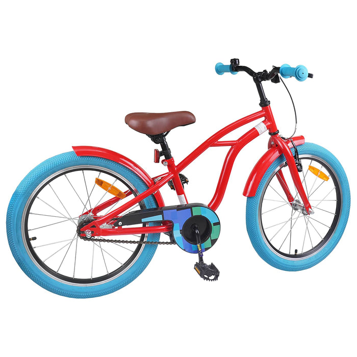 Bicicletă pentru Copii 18 Inci pentru 5-7 ani Roșu - WALTI WALTI