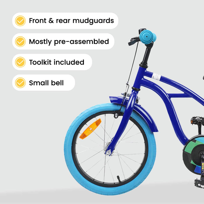 Bicicletă pentru Copii 16 Inci pentru 4-6 ani Albastru închis WALTI