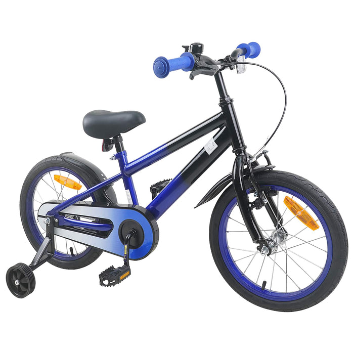 Bicicletă pentru Copii 16 Inci pentru 4-6 ani Albastru Negru WALTI