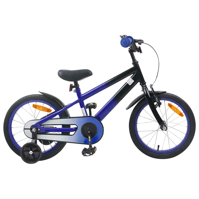 Bicicletă pentru Copii 16 Inci pentru 4-6 ani Albastru Negru WALTI