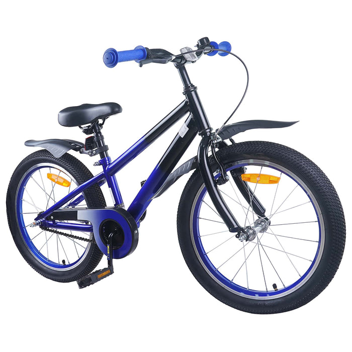 Bicicletă pentru Copii 18 Inci pentru 5-7 ani Albastru Negru - WALTI WALTI