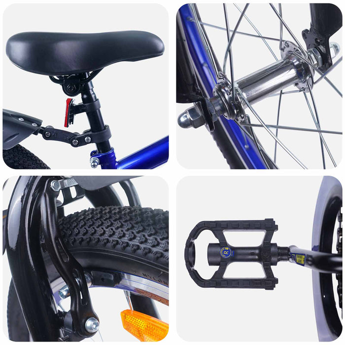 Bicicletă pentru Copii 20 Inci pentru 6-11 ani Albastru Negru - WALTI WALTI