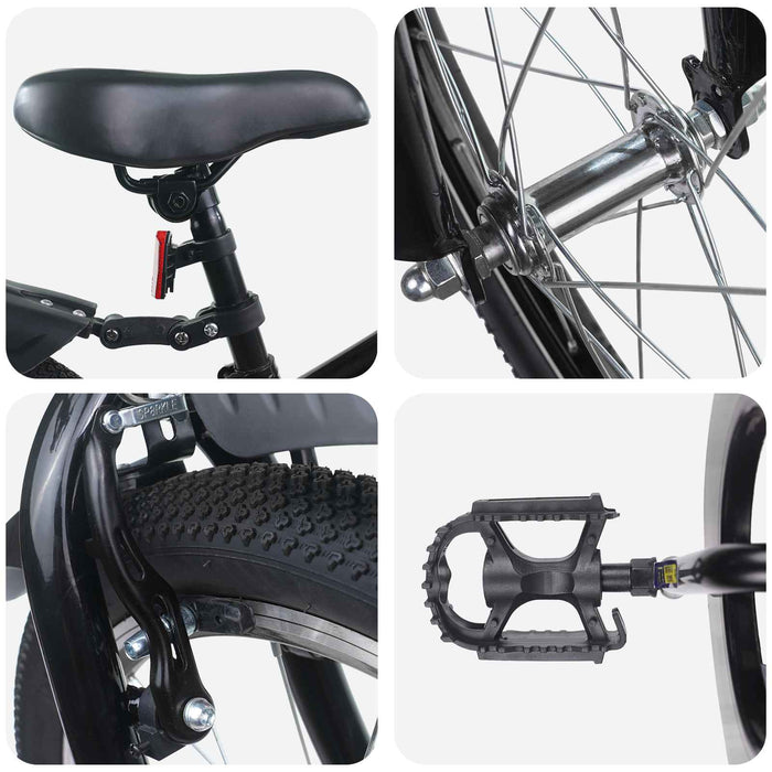 Bicicletă pentru Copii 20 Inci pentru 6-11 ani Negru - WALTI WALTI