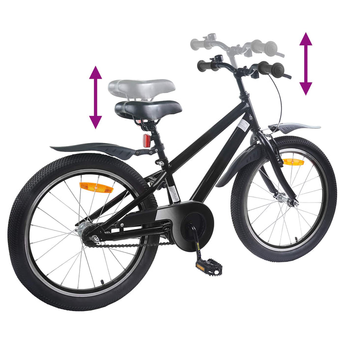 Bicicletă pentru Copii 20 Inci pentru 6-11 ani Negru - WALTI WALTI