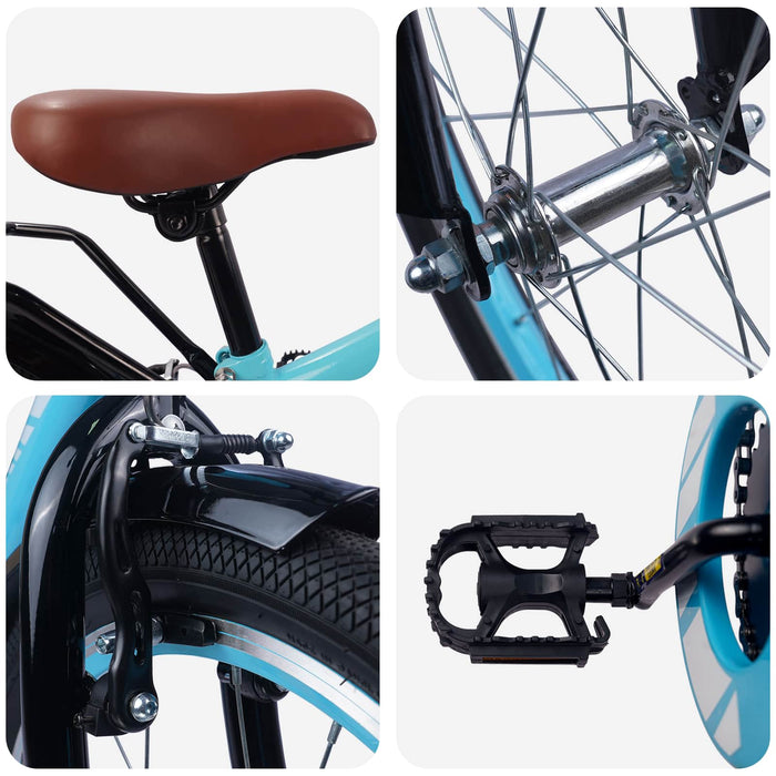 Bicicletă pentru Copii 20 Inci pentru 6-11 ani Albastru deschis - WALTI WALTI