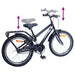 Bicicletă pentru Copii 20 Inci pentru 6-11 ani Negru - WALTI WALTI