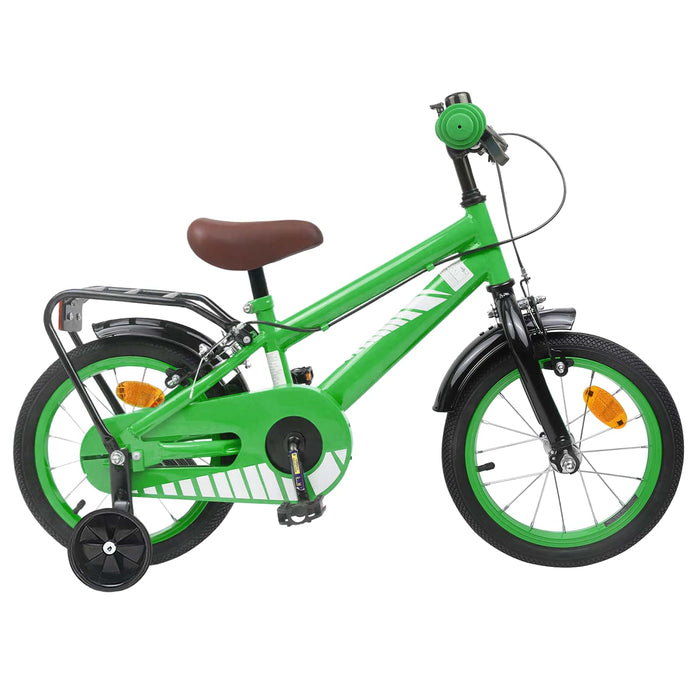 Bicicletă pentru Copii 14 Inci pentru 3-5 ani Verde WALTI