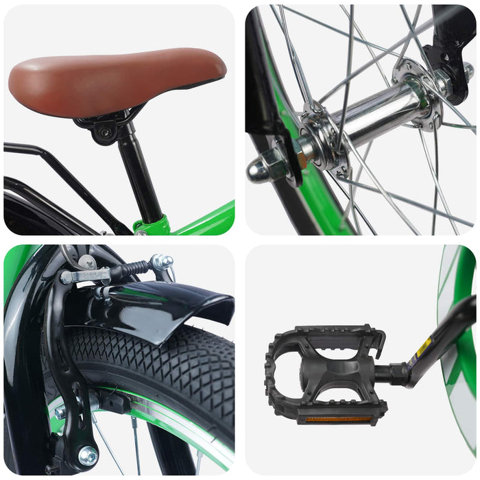 Bicicletă pentru Copii 20 Inci pentru 6-11 ani Verde - WALTI WALTI