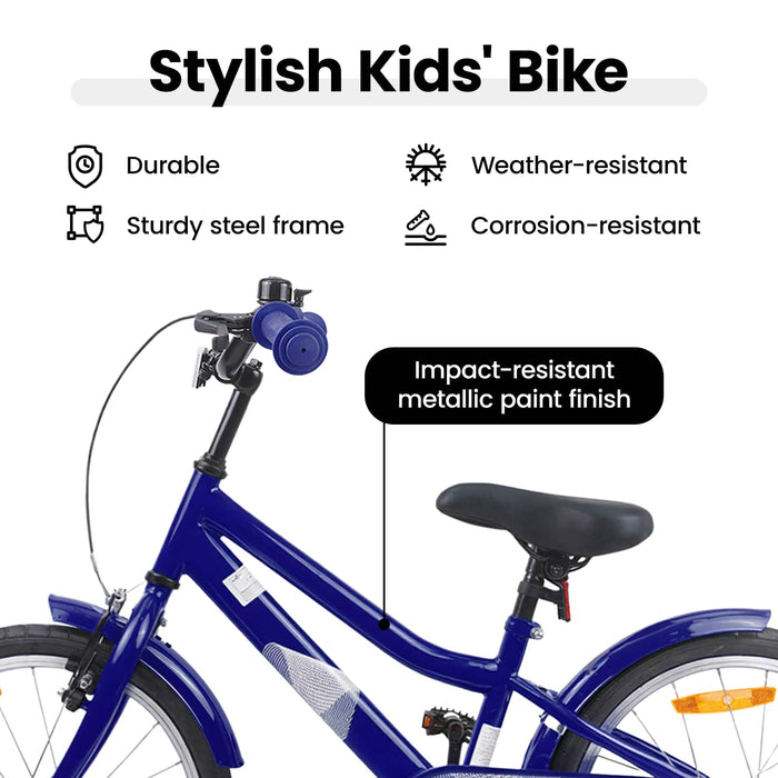 Bicicletă pentru Copii 18 Inci pentru 5-7 ani Albastru închis WALTI