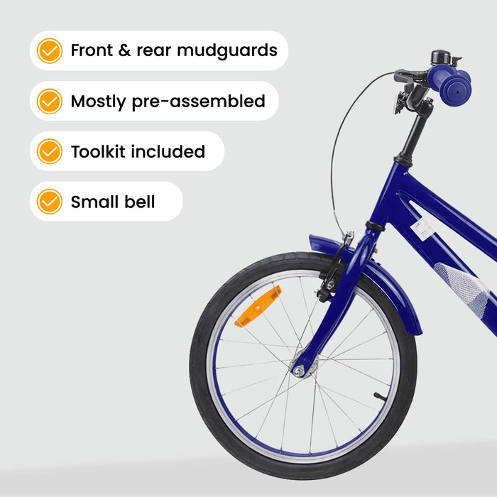 Bicicletă pentru Copii 18 Inci pentru 5-7 ani Albastru închis WALTI