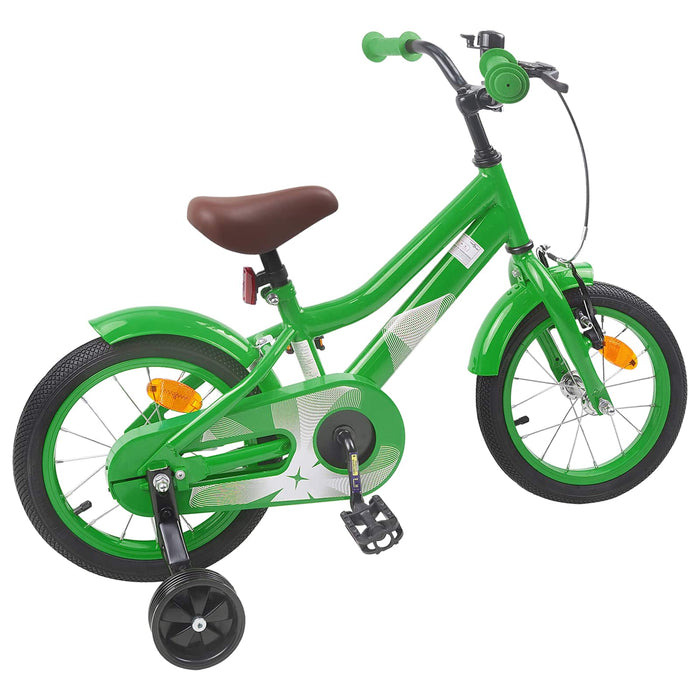 Bicicletă pentru Copii 14 Inci pentru 3-5 ani Verde WALTI