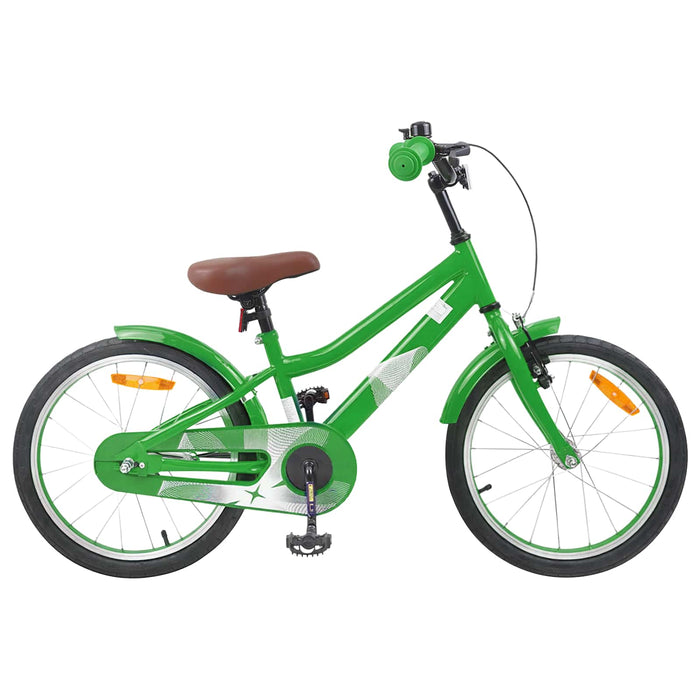 Bicicletă pentru Copii 18 Inci pentru 5-7 ani Verde WALTI