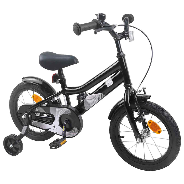 Bicicletă pentru Copii 12 Inci pentru 2-4 ani Negru WALTI
