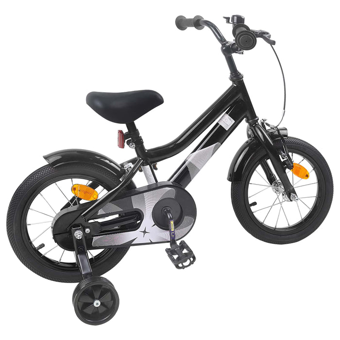 Bicicletă pentru Copii 12 Inci pentru 2-4 ani Negru WALTI