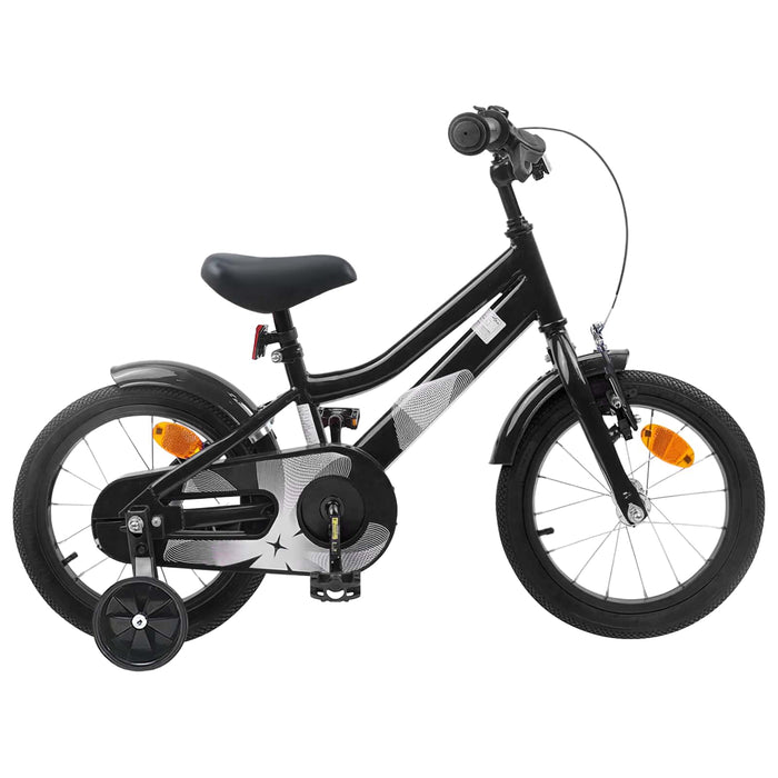 Bicicletă pentru Copii 14 Inci pentru 3-5 ani Negru WALTI