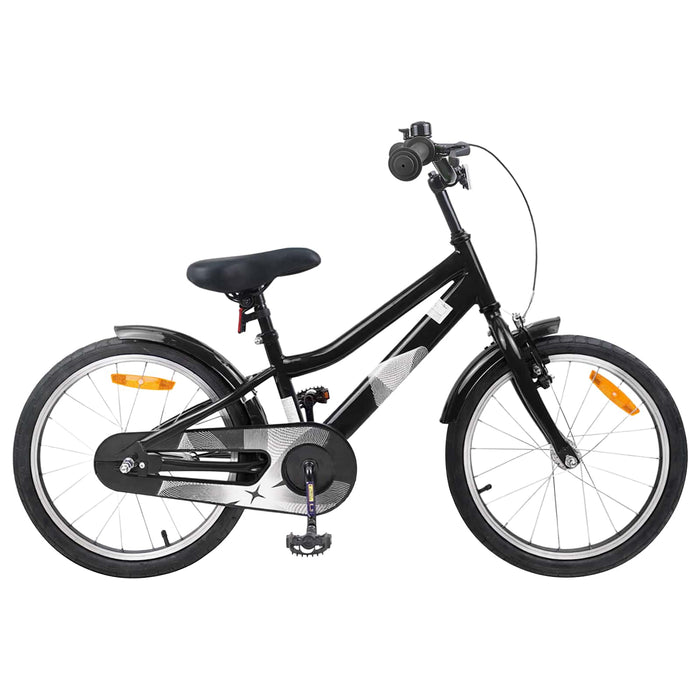 Bicicletă pentru Copii 18 Inci pentru 5-7 ani Negru WALTI