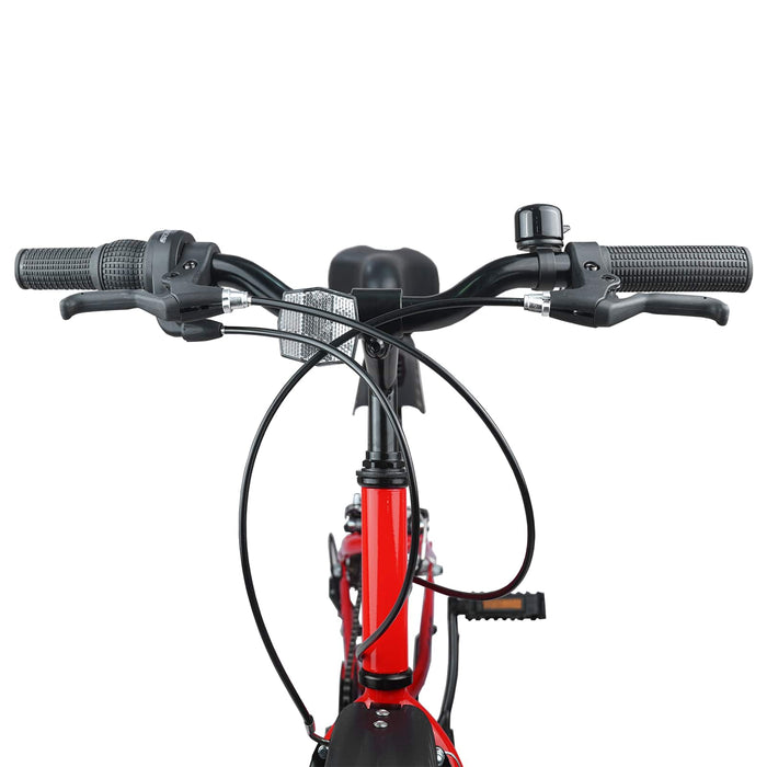 Bicicletă pentru Copii 24 Inci 6-Speed pentru 8-12 ani Roșu - WALTI WALTI