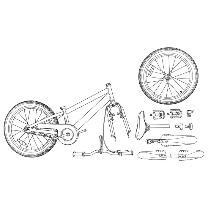 Bicicletă pentru Copii 24 Inci 6-Speed pentru 8-12 ani Roșu - WALTI WALTI