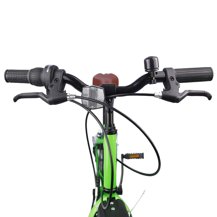 Bicicletă pentru Copii 20 Inci 6-Speed pentru 6-11 ani Verde - WALTI WALTI