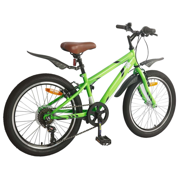 Bicicletă pentru Copii 20 Inci 6-Speed pentru 6-11 ani Verde - WALTI WALTI