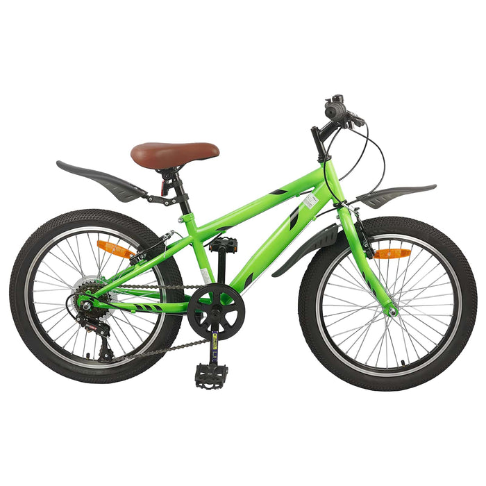 Bicicletă pentru Copii 20 Inci 6-Speed pentru 6-11 ani Verde - WALTI WALTI