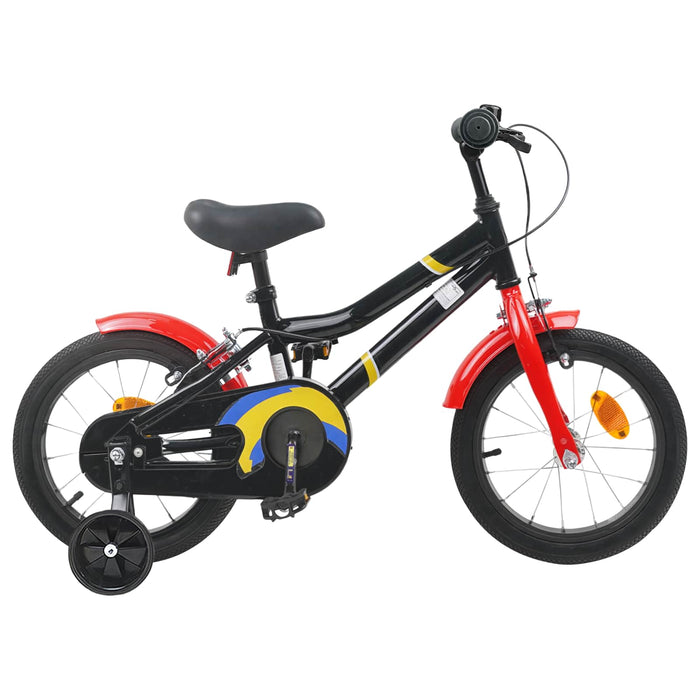 Bicicletă pentru Copii 14 Inci pentru 3-5 ani Negru Roșu WALTI