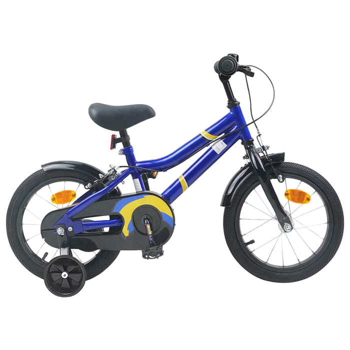 Bicicletă pentru Copii 12 Inci pentru 2-4 ani Albastru și Negru WALTI