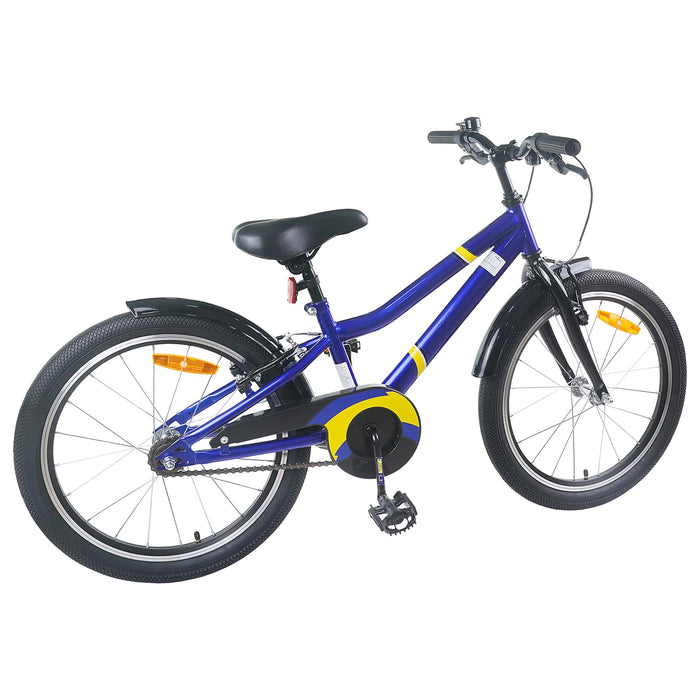 Bicicletă pentru Copii 18 Inci pentru 5-7 ani Albastru Negru - WALTI WALTI