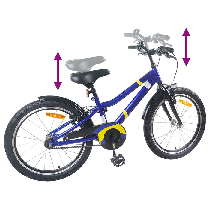 Bicicletă pentru Copii 20 Inci pentru 6-11 ani Albastru Negru - WALTI WALTI