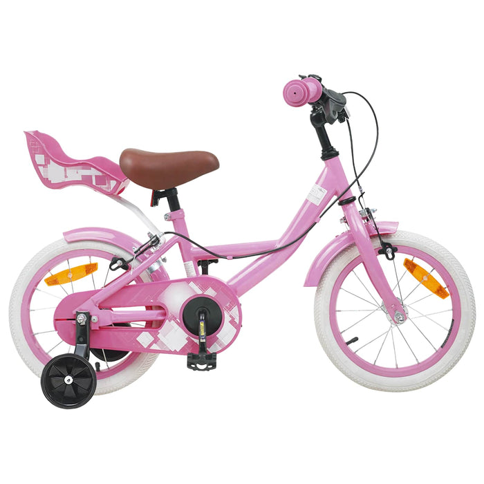 Bicicletă pentru Copii 12 Inci pentru 2-4 ani Roz deschis WALTI