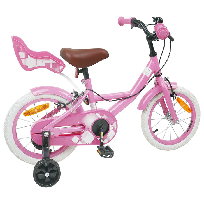 Bicicletă pentru Copii 16 Inci pentru 4-6 ani Roz deschis WALTI