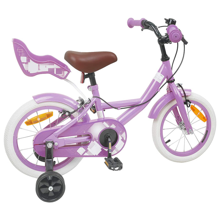 Bicicletă pentru Copii 16 Inci pentru 4-6 ani Violet WALTI
