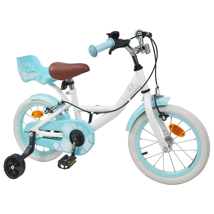 Bicicletă pentru Copii 14 Inci pentru 3-5 ani Alb WALTI