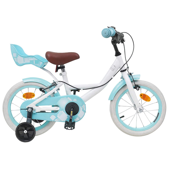 Bicicletă pentru Copii 16 Inci pentru 4-6 ani Alb WALTI