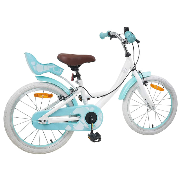 Bicicletă pentru Copii 18 Inci pentru 5-7 ani Alb WALTI