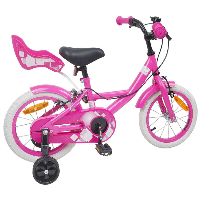 Bicicletă pentru Copii 12 Inci pentru 2-4 ani Roz WALTI