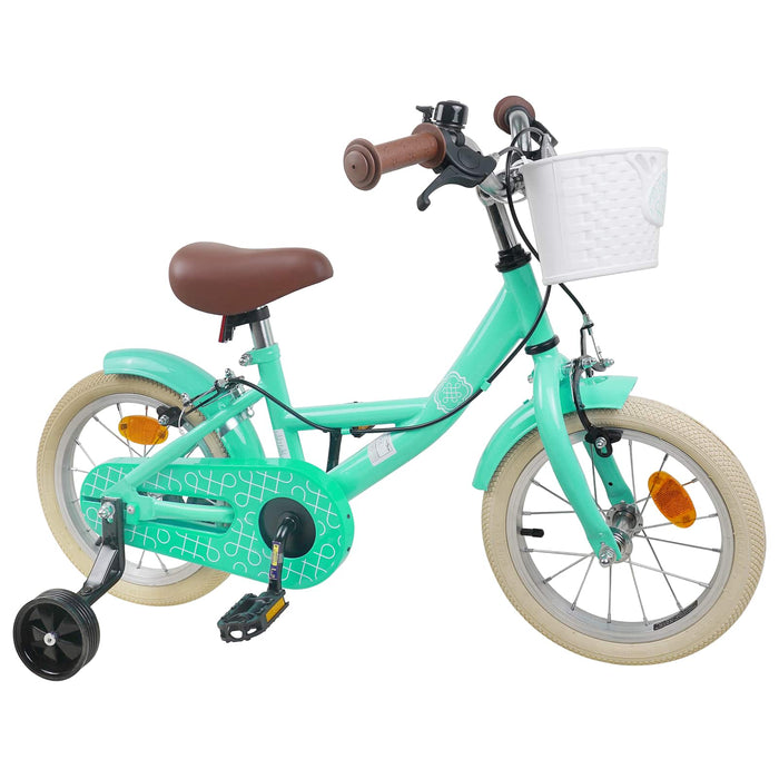 Bicicletă pentru Copii 14 Inci pentru 3-5 ani Verde Mării WALTI