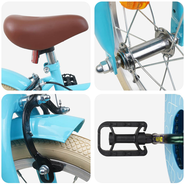 Bicicletă pentru Copii 12 Inci pentru 2-4 ani Albastru deschis - WALTI WALTI