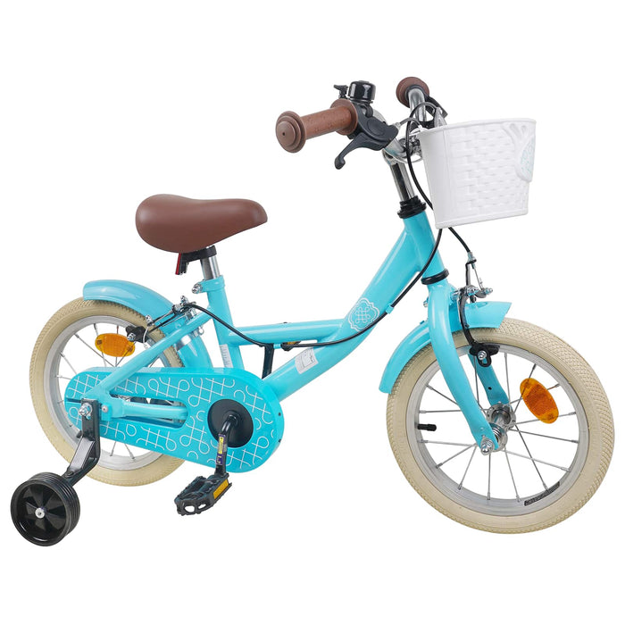 Bicicletă pentru Copii 14 Inci pentru 3-5 ani Albastru deschis WALTI