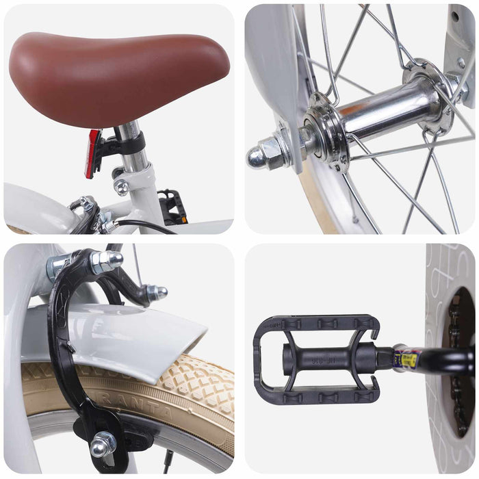 Bicicletă pentru Copii 12 Inci pentru 2-4 ani Gri deschis - WALTI WALTI