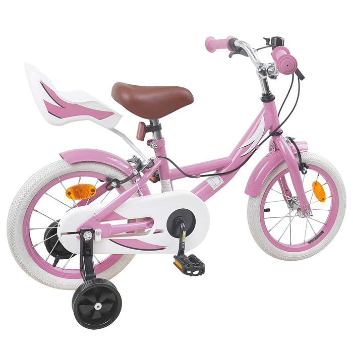 Bicicletă pentru Copii 14 Inci pentru 3-5 ani Roz deschis WALTI