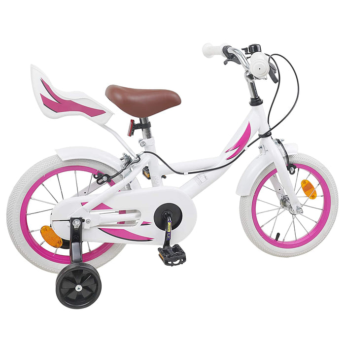 Bicicletă pentru Copii 12 Inci pentru 2-4 ani Alb WALTI