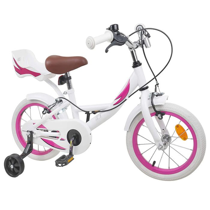 Bicicletă pentru Copii 16 Inci pentru 4-6 ani Alb WALTI
