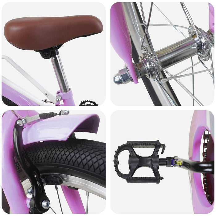 Bicicletă pentru Copii 20 Inci pentru 6-11 ani Violet - WALTI WALTI